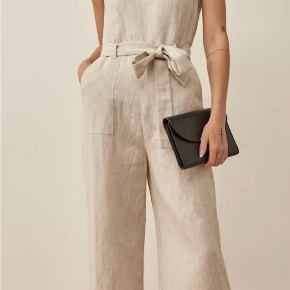 Reformation Naomi Linen Jumpsuit